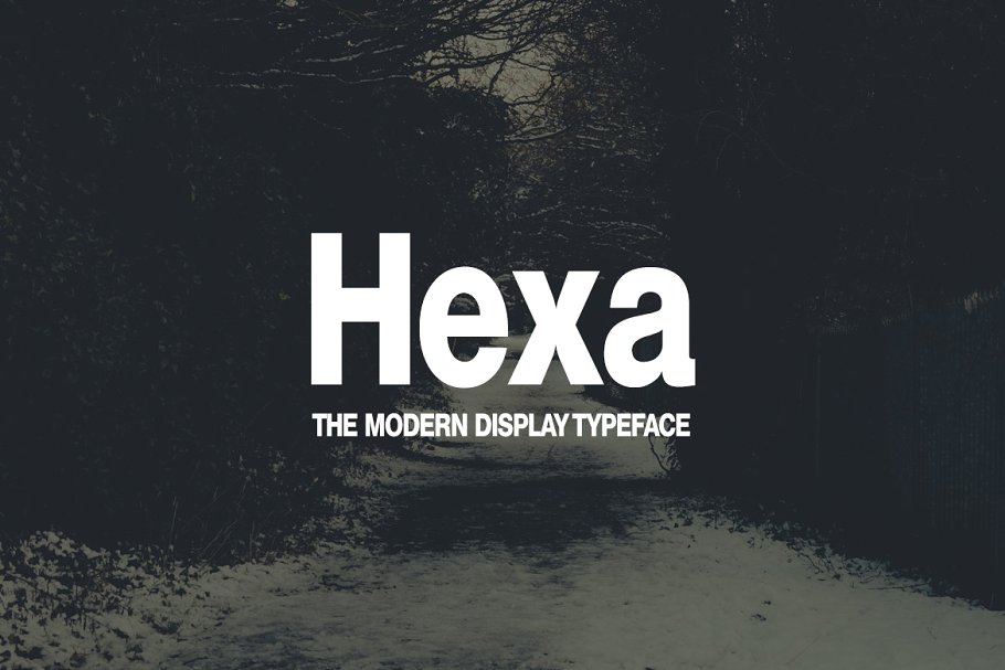 Шрифт Hexa